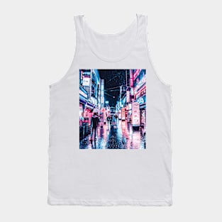 Hong Kong Neon Wonderland, futurism Tank Top